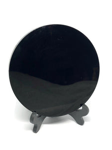 Black Obsidian Scrying Mirror (12cm)