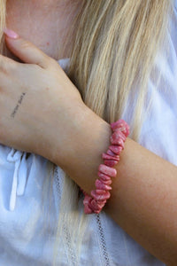 Premium Quality A Grade Norwegian Pink Thulite Bracelet