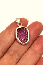 Load image into Gallery viewer, 925 Sterling Silver Natural Ruby Pendant