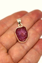 Load image into Gallery viewer, 925 Sterling Silver Natural Ruby Pendant