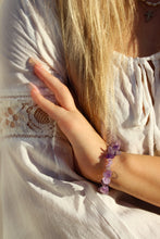 Load image into Gallery viewer, Amethyst Stretch Bracelet