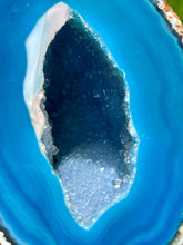 Load image into Gallery viewer, Large Sparkling A Grade Blue Agate Geode