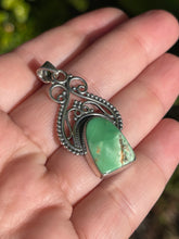 Load image into Gallery viewer, 925 Sterling Silver Natural Australian Variscite Pendant