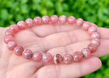 Load image into Gallery viewer, Premium Quality Rhodochrosite Crystal Beaded Bracelet