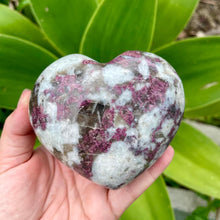 Load image into Gallery viewer, Large Rubellite Pink Tourmaline in Matrix Crystal Heart