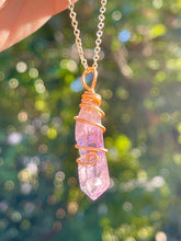 Load image into Gallery viewer, 14 Carat Gold Filled Wire Wrapped Vera Cruz Amethyst Crystal Necklace