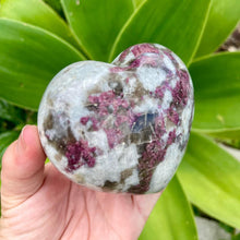 Load image into Gallery viewer, Large Rubellite Pink Tourmaline in Matrix Crystal Heart