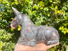 Load image into Gallery viewer, Large Carved Stone Donkey