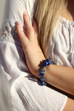 Load image into Gallery viewer, Lapis Lazuli Beaded Bracelet