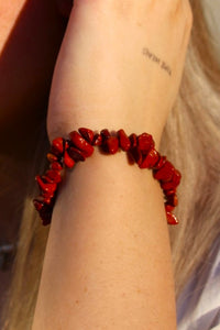 Red Jasper Stretch Bracelet