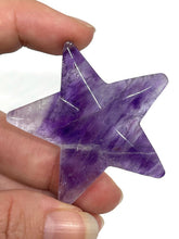 Load image into Gallery viewer, Amethyst Crystal Star Carving