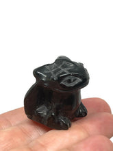 Load image into Gallery viewer, Hand Carved Black Obsidian Crystal Dragon (Small)