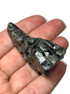 2” Larvikite Crystal Dragon Skull