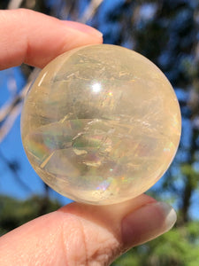 One (1) A Grade Optical Honey Calcite Sphere