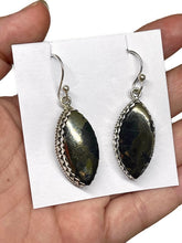 Load image into Gallery viewer, 925 Sterling Silver Golden Pyrite with Magnetite (Healers Gold) Earrings