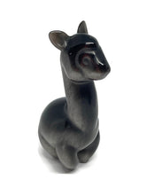 Load image into Gallery viewer, Beautiful Hand Carved Silver Sheen Obsidian Crystal Llama