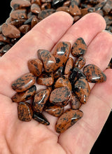 Load image into Gallery viewer, Tumbled Mahogany Obsidian Chips (100g)