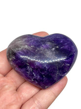 Load image into Gallery viewer, A Grade Deep Purple Violet Amethyst Crystal Heart