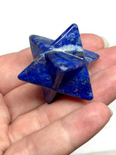 Load image into Gallery viewer, One (1) Lapis Lazuli Merkaba Star