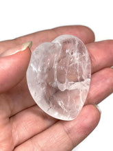 Load image into Gallery viewer, Clear Quartz Crystal Heart Shaped Worry Stone