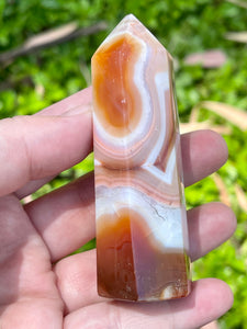 Top Quality Carnelian Geode Crystal Polished Point #1