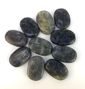 One (1) African Iolite Meditation Stone (Medium)