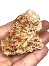 Load image into Gallery viewer, Sparkling Vanadinite on Barite Crystal Cluster Specimen (Morocco)