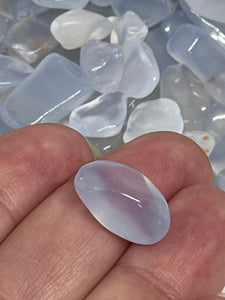 A Grade Blue Chalcedony Crystal Chips (100g)