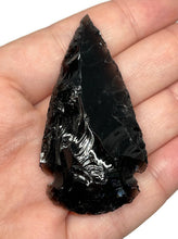 Load image into Gallery viewer, One (1) 2” Black Obsidian Arrow Head