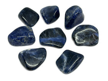 Load image into Gallery viewer, One (1) Large A Grade Sodalite with Hypersthene Tumbled Stone