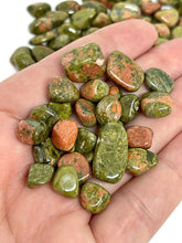Load image into Gallery viewer, Tumbled Unakite Crystal Chips (100g)
