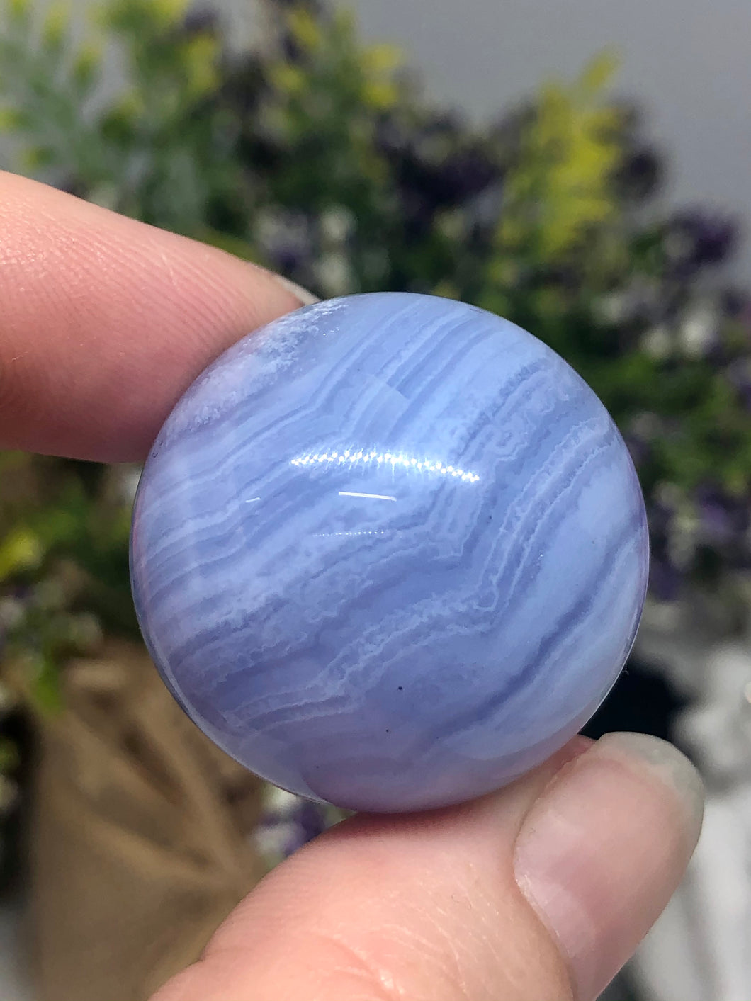 AAA Blue Lace Agate Crystal Sphere #5
