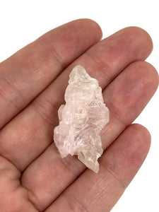32.05 Carats Rare Natural Crystalline Rose Quartz Specimen from Minas Gerais Brazil