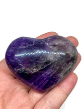 Load image into Gallery viewer, A Grade Deep Purple Violet Amethyst Crystal Heart
