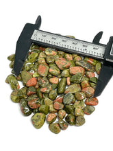 Load image into Gallery viewer, Tumbled Unakite Crystal Chips (100g)