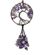 Load image into Gallery viewer, Amethyst Tree of Life Hanging Decoration - Round Shape