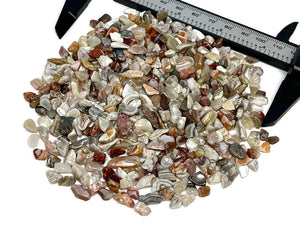 Tumbled Mexican Crazy Lace Agate Crystal Chips (100g)