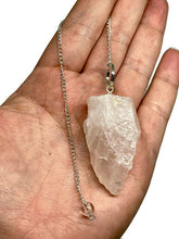 Load image into Gallery viewer, Extra Large Premium Raw Rose Quartz Crystal Divination Pendulum