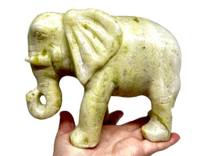 Huge 20 Cm Lantian Jade Carved Elephant #2