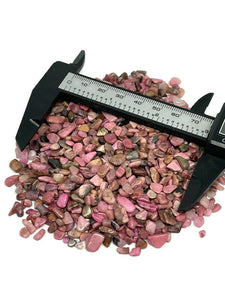 Tumbled Pink Rhodonite Crystal Chips (100g)