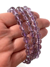 Load image into Gallery viewer, Premium Quality Faceted Brazilian Amethyst Crystal Beaded Bracelet