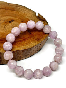 Pretty Lavender Pink Kunzite Crystal Beaded Bracelet