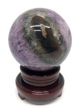 Load image into Gallery viewer, Amazing AAA 10.9 Cm Amethyst Geode Crystal Sphere