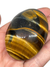 Load image into Gallery viewer, XL A Grade Chatoyant Golden Tiger Eye Meditation Palm Stone