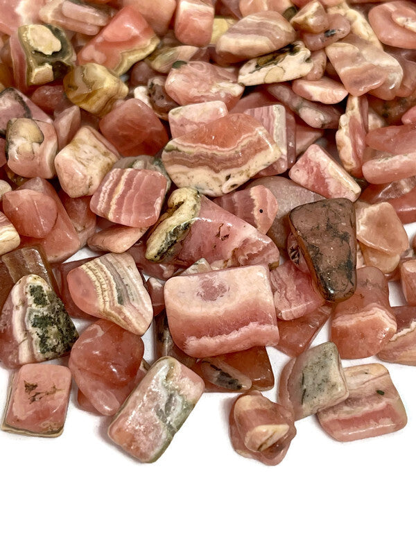 Tumbled Rhodochrosite Crystal Chips (100g)