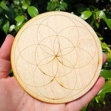 Load image into Gallery viewer, Wooden Crystal Grid Board (small)