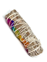 Load image into Gallery viewer, Rose Petal Seven Chakras Californian White Sage Smudge Stick