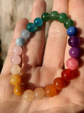 Load image into Gallery viewer, Premium Quality Rainbow Crystal Chakra Bracelet