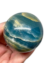 Load image into Gallery viewer, Premium Quality Blue Onyx Aquatine Calcite Sphere