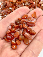 Load image into Gallery viewer, Tumbled A Grade Carnelian Crystal Chips (100g)